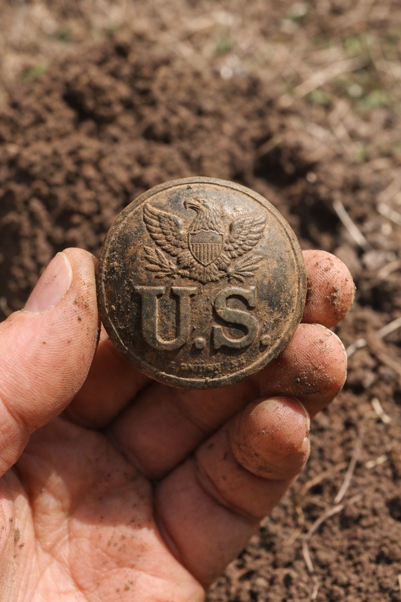 U.S. Eagle Military Button – Civil War Era